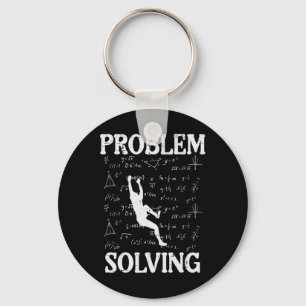 Climbing Problem Solving Math Formulas Funny Men W Key Ring