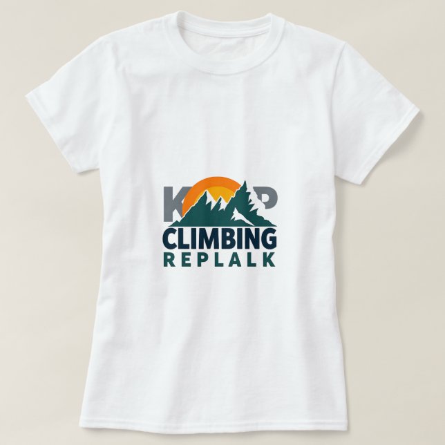 Climbing Replak Adventure Design T-Shirt (Design Front)