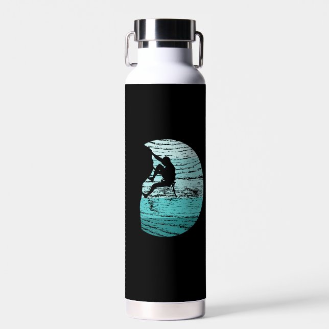 Climbing Retro  Water Bottle (Front)
