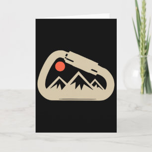 Climbing Rock Bouldering Climb Carabiner Climbers Card