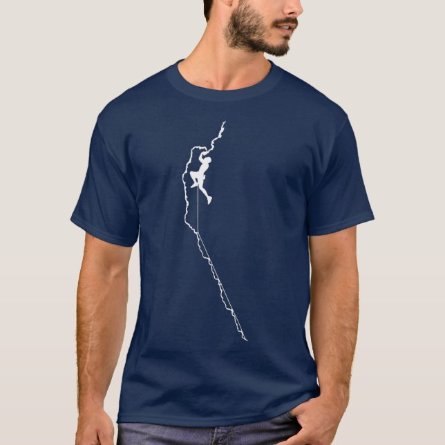 Climbing  Rock Mountain Climber Bouldering  Gift T-Shirt (Front)