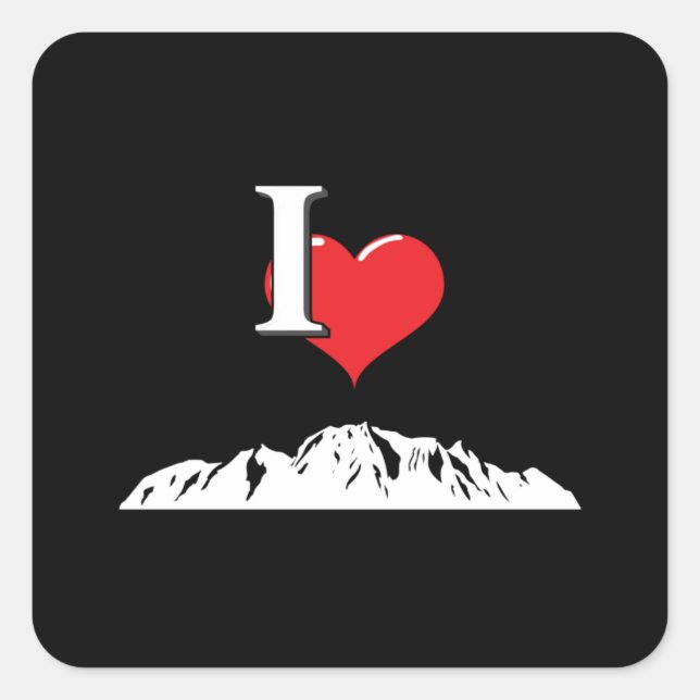 Climbing Rock Mountains Climber Climb Gift Idea Square Sticker (Front)