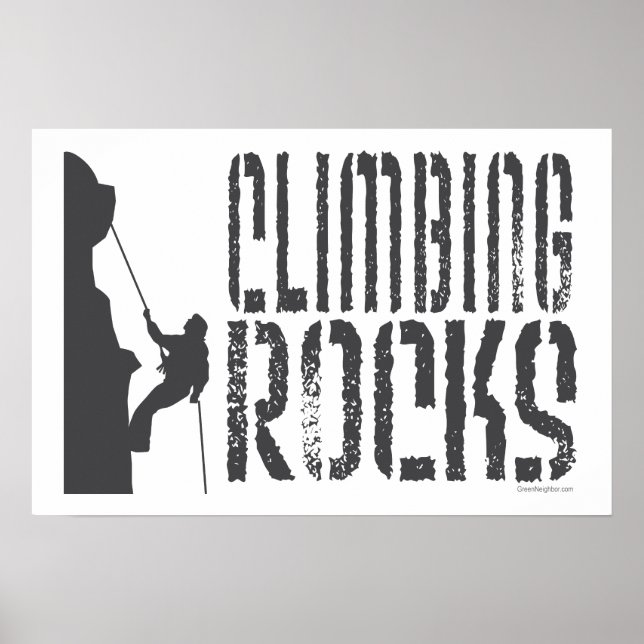 Climbing Rocks Poster (Front)