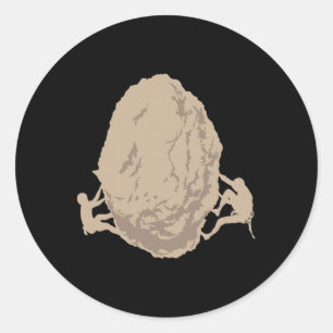 Climbing Rocks Stone  Classic Round Sticker
