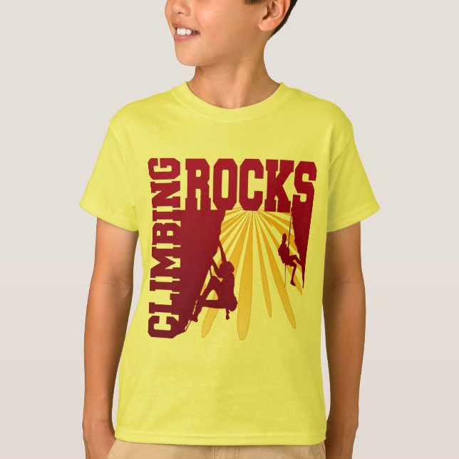 CLIMBING ROCKS T-Shirt (Front)