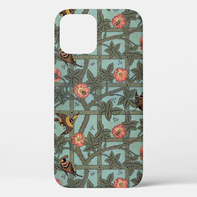 Climbing Rose & Small Bird, William Morris Case-Mate iPhone Case (Back)