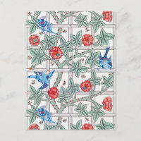 Climbing Rose & Small Bird, William Morris