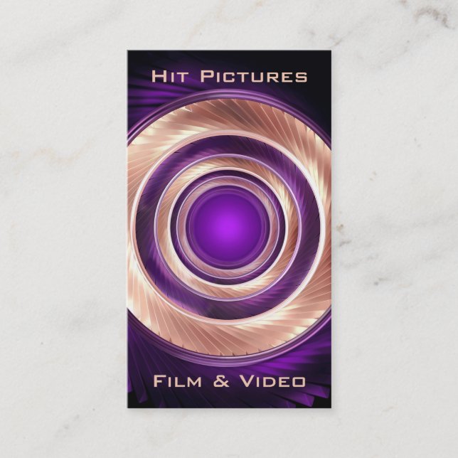 Climbing Round Filmmaker Photographer Videographer Business Card (Front)