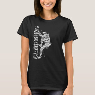 Climbing silhouette bouldering mountaineering 11 T-Shirt