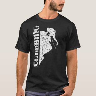 Climbing silhouette bouldering mountaineering 25 T-Shirt
