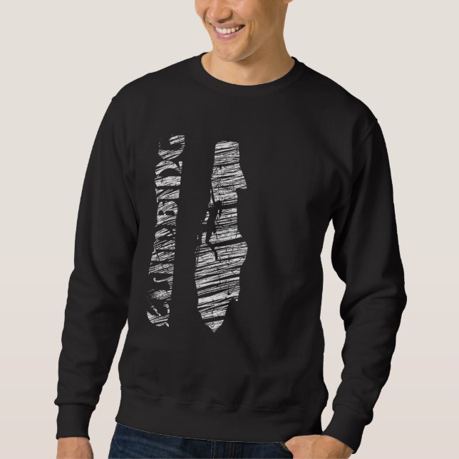 Climbing silhouette bouldering mountaineering 7 sweatshirt (Front)