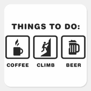 Climbing Square Sticker