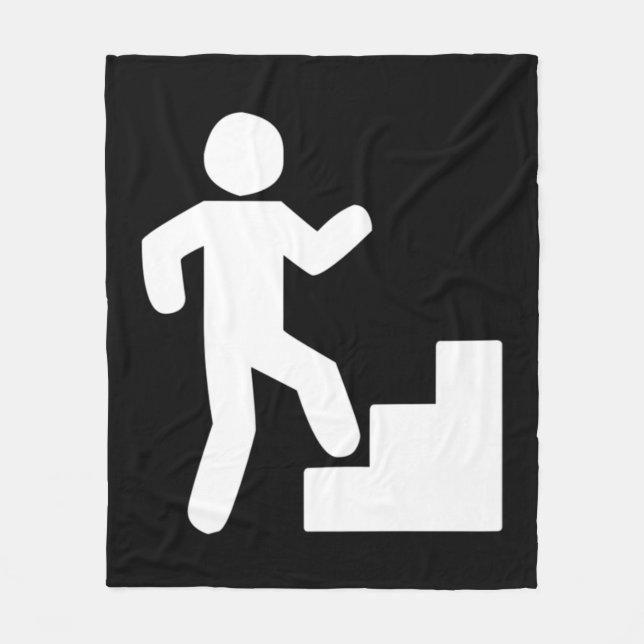 Climbing Stairs Tribute Workout   Fleece Blanket (Front)