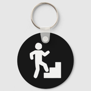 Climbing Stairs Tribute Workout  Key Ring