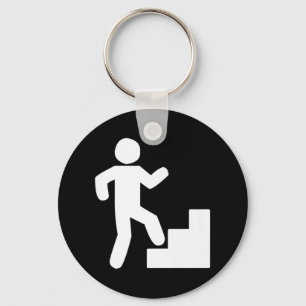 Climbing Stairs Tribute Workout   Key Ring