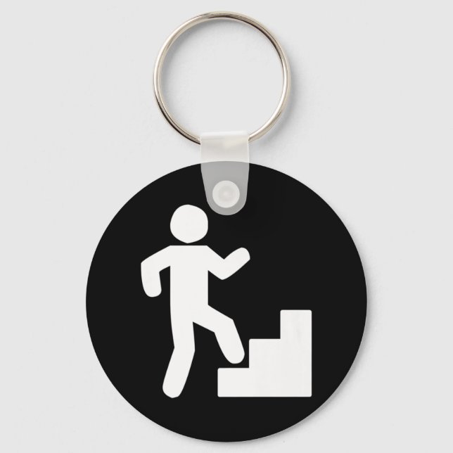 Climbing Stairs Tribute Workout   Key Ring (Front)