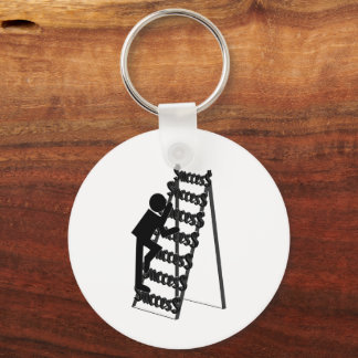 Climbing the Ladder of Success Key Ring