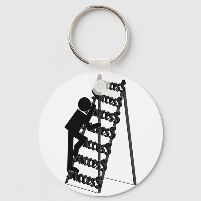 Climbing the Ladder of Success Key Ring (Front)