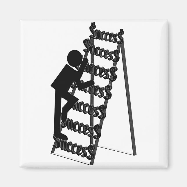 Climbing the Ladder of Success Magnet (Front)