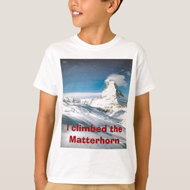 Climbing the Matterhorn T-Shirt (Front)