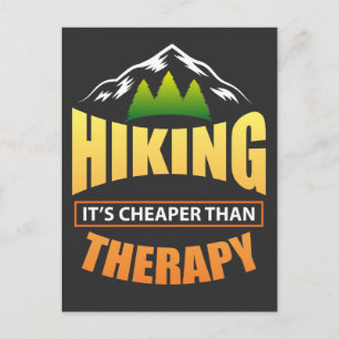 Climbing Timeout Hiking Therapy Postcard