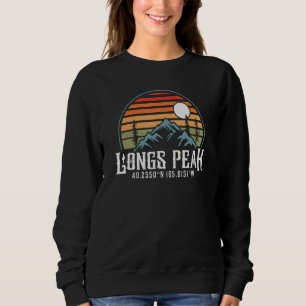 Climbing Tourist Colorado Hiking Mountain Longs Pe Sweatshirt