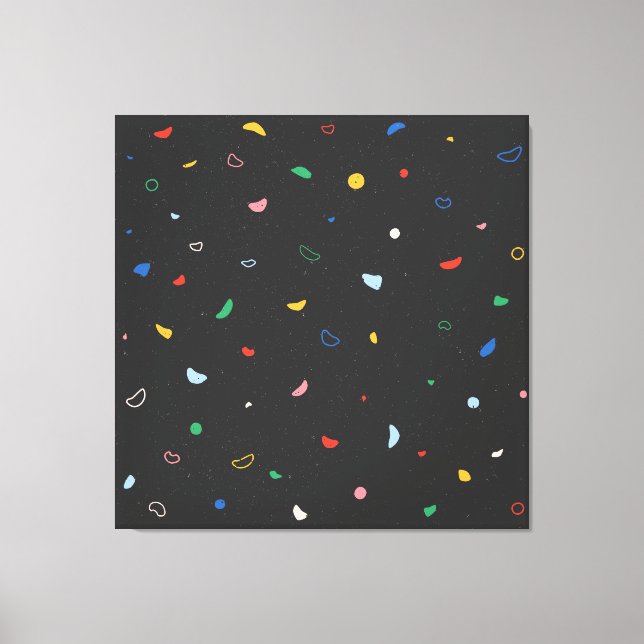 Climbing Wall Dark Canvas Print (Front)