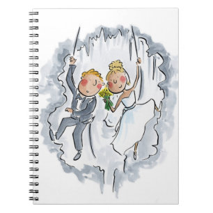 Climbing Wedding Couple Notebook