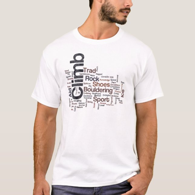 Climbing Words T-Shirt (Front)