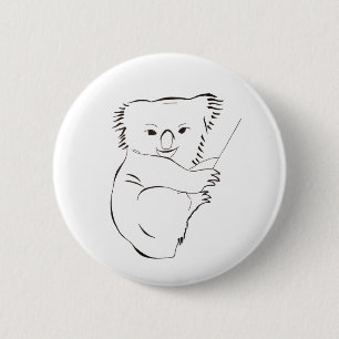 Clinging Koala button