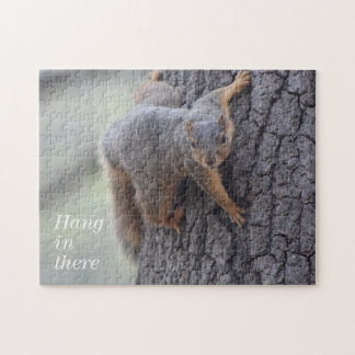 Clinging Squirrel Jigsaw Puzzle