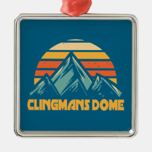 Clingmans Dome Retro Turquoise Metal Tree Decoration