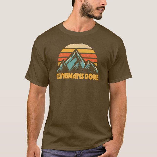 Clingmans Dome Retro Turquoise T-Shirt (Front)