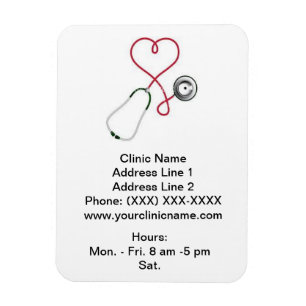 Clinic Promotional Magnet/Vertical (Heart Dr.) Magnet