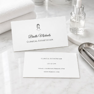 Clinical Esthetician Minimal Elegant Business Card