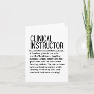 Clinical Instructor Card