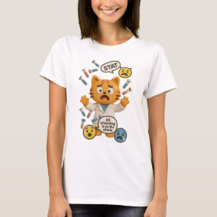 Clinical Lab Tech Cat Running So Many Tests T-Shirt