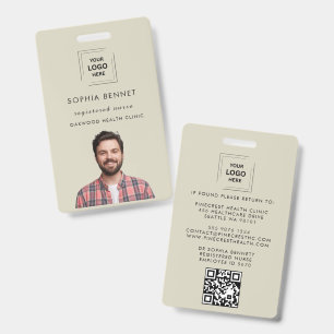 Clinical Medical Staff Identity Design ID Badge