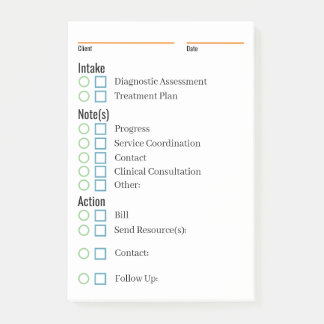 Clinical Notes and Reminders Pad