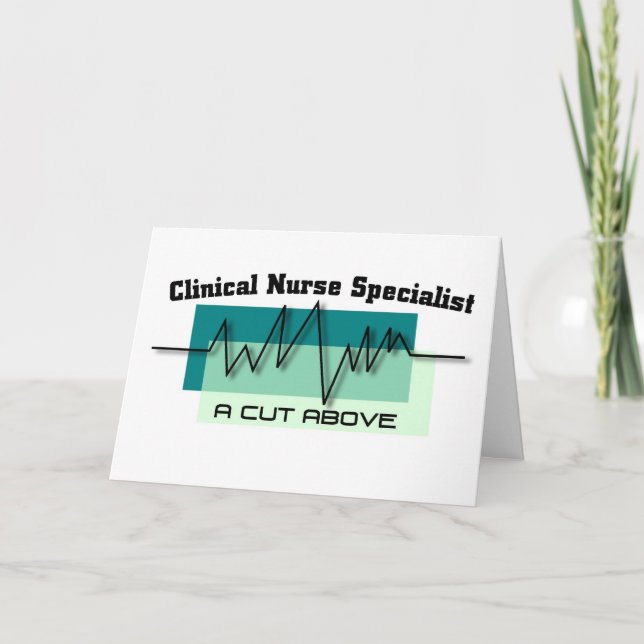 Clinical Nurse Specialist  Congratulations Card (Front)