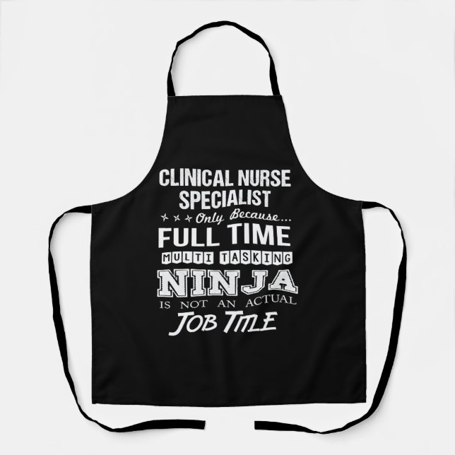 Clinical Nurse Specialist  - Multitasking N Apron (Front)