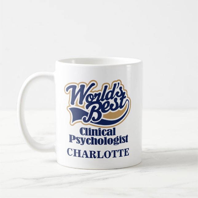 Clinical Psychologist Personalised Mug Gift (Left)