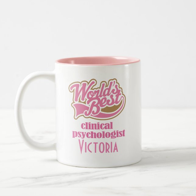 Clinical Psychologist Personalised Office Mug Gift (Left)