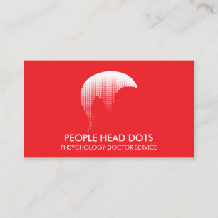 Clinical Psychology Doctor Red Business Card