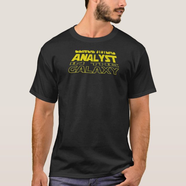 Clinical Systems Analyst  Space Backside T-Shirt (Front)