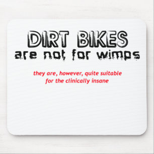 Clinically Insane - Dirt Bike Motocross Mouse Pad