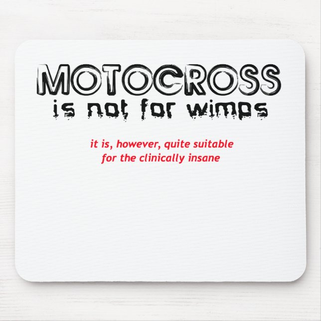 Clinically Insane - Motocross Mousepad (Front)