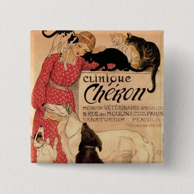 Clinique Cheron 15 Cm Square Badge (Front)