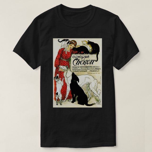 CLINIQUE CHERON Animal Clinic by Theophile Steinle T-Shirt (Design Front)