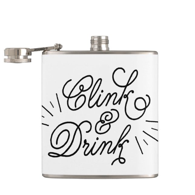 Clink & Drink Hip Flask (Opened)